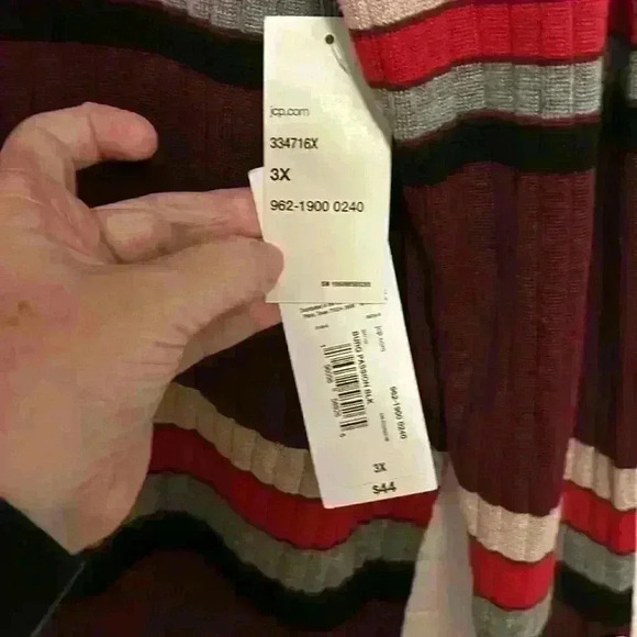 NWT 3X burgundy light sweater plus gorgeous for fall! LIZ Claiborne - Picture 6 of 8